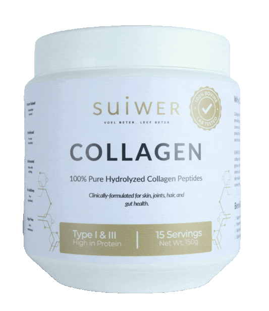 Suiwer Travel Size Collagen – 150g Pure Type I & III Hydrolyzed Bovine Collagen